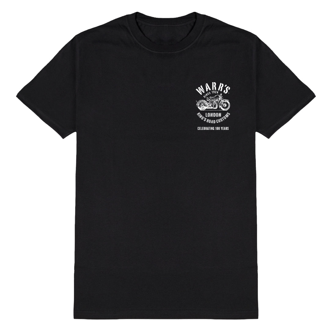 Warr’s Men’s 100Th Anniversary T-Shirt - Black T-Shirts