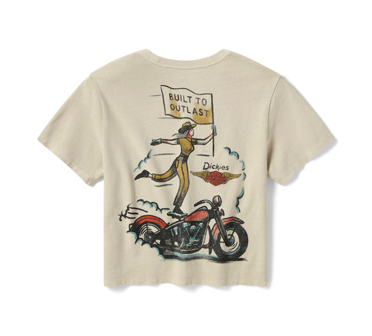 Dickies x H-D Vintage Cowgirl Boxy Fit Tee - 96105-26VW