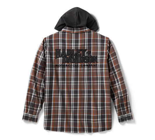 H-D Vintage Long Sleeve Hooded Shirt - 96215-26VM