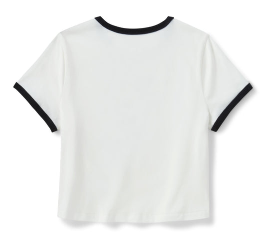 H-D Miss Enthusiast Ringer Tee - 96255-26VW