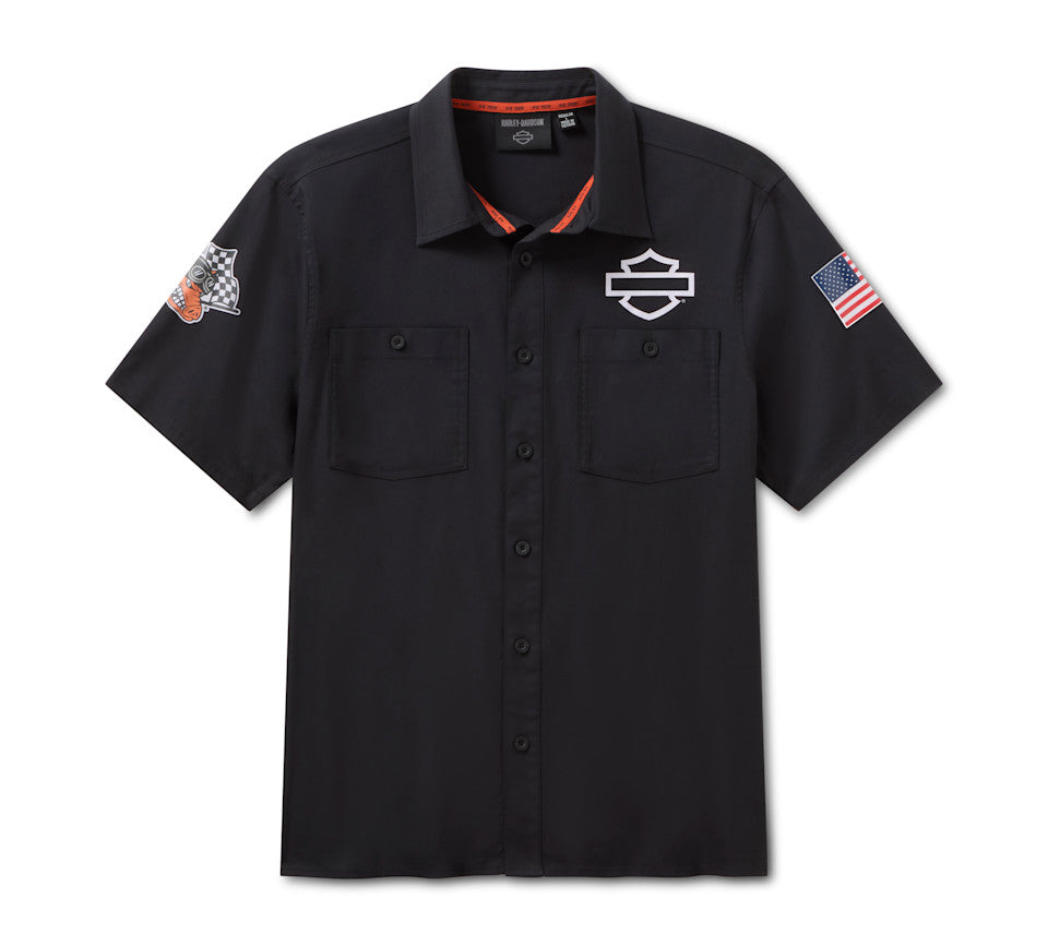 H-D Factory Racing Fanwear Coolmax Short Sleeve Shirt - 96377-26RX