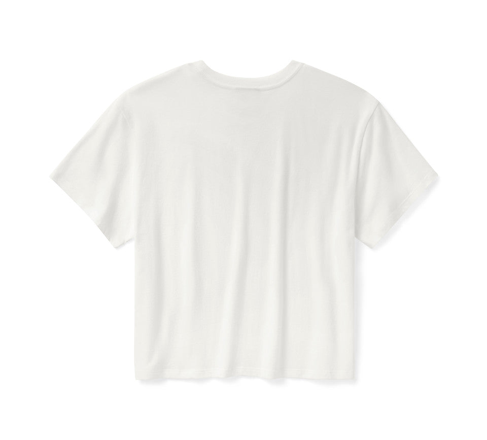 H-D Women's Do Your Chores Boxy Crop Tee - 96404-26VW