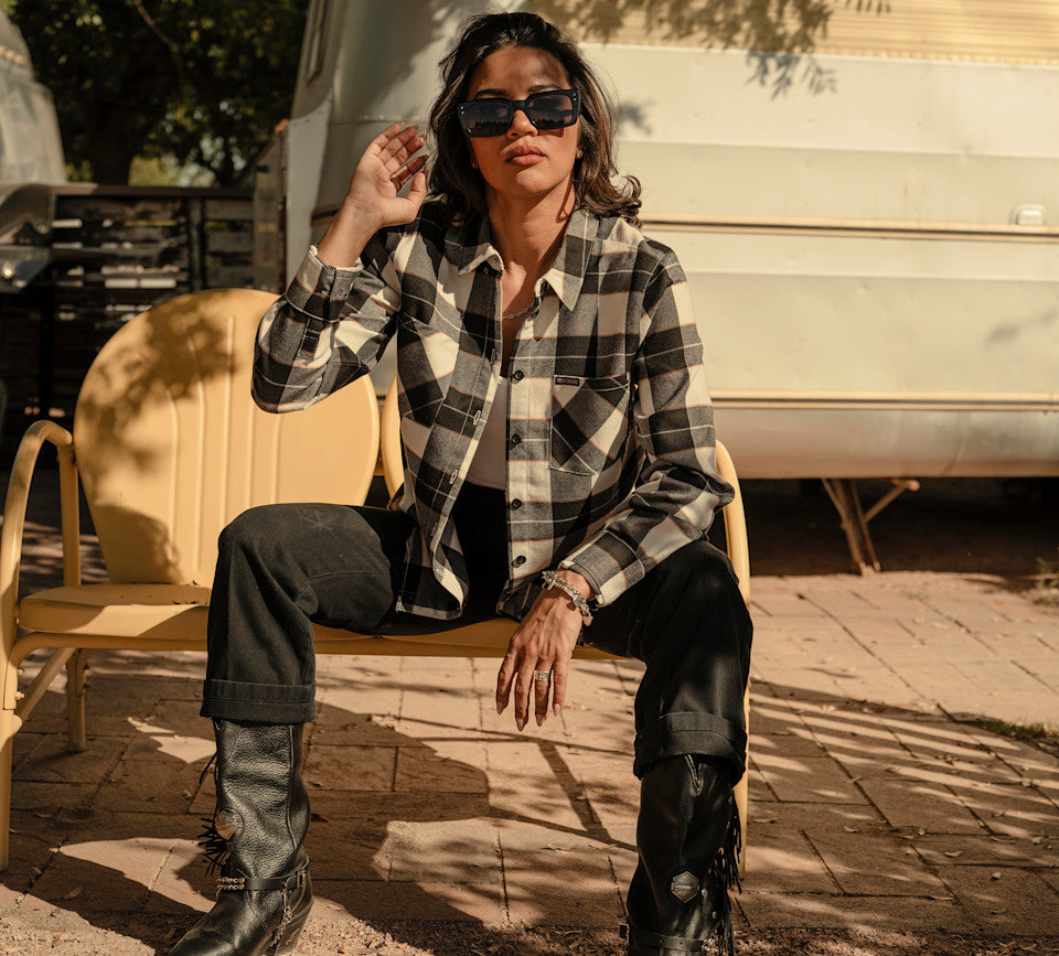 H-D Women's Standard Buffalo Plaid Long Sleeve Shirt - 96724-26VW