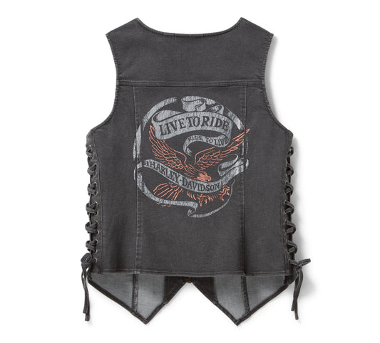 H-D Live to Ride Denim Vest - 97412-26VW
