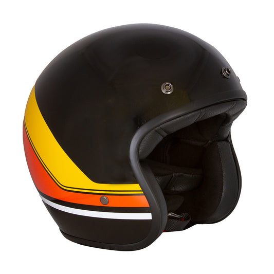 Merlin Blackbird Jet Helmet - Aether Stripe