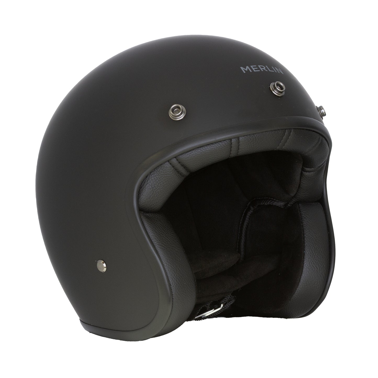 Merlin Blackbird Jet Helmet - Matt Black