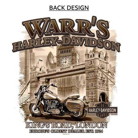 Warr's H-D® Men's Honor and London Sepia Tee