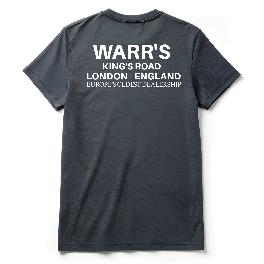 Official 1980’s Vintage Warr's Dealer T-Shirt Re-issue - Grey