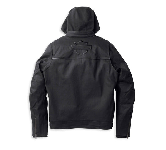 Harley-Davidson® Men's Metropolitan Mandarin Collar 3-in-1 Jacket Black - 98132-22EM