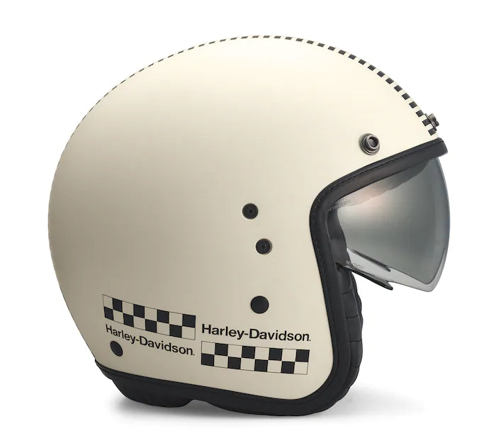 Harley-Davidson® Rally Racer Sun Shield X14 3/4 Helmet Matte Dirty White - 97210-22EX
