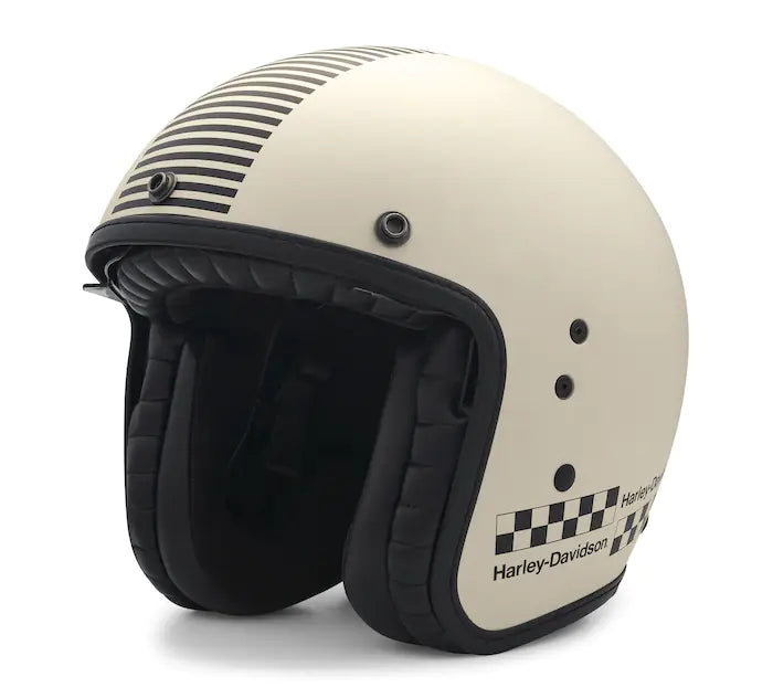 Harley-Davidson® Rally Racer Sun Shield X14 3/4 Helmet Matte Dirty White - 97210-22EX
