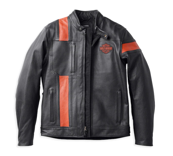 Harley-Davidson® Men's Hwy-100 Waterproof Leather Jacket Black - 98000-22EM