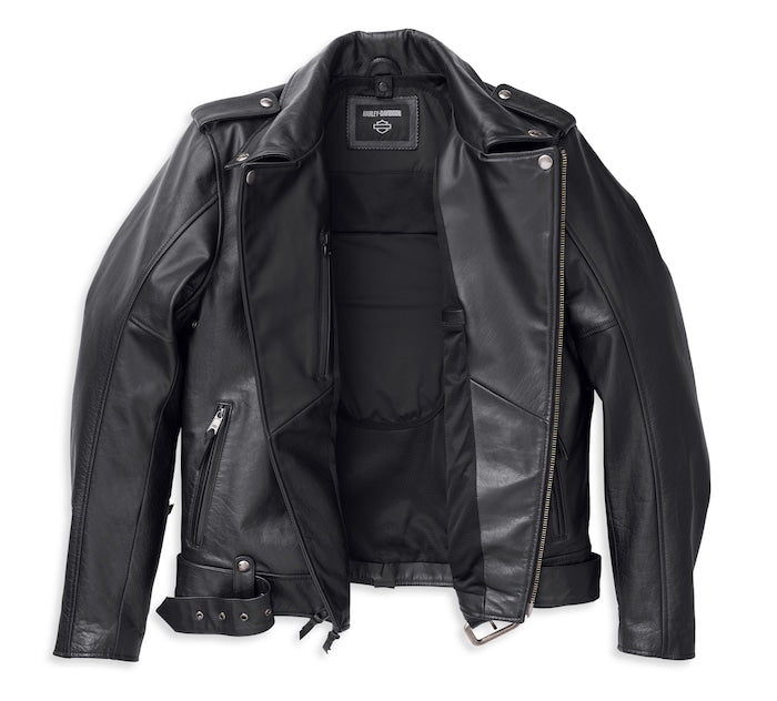 Harley Davidson Potomac 3 in 1 Leather Jacket Black 98003 23VM Warr s Harley Davidson Online Store London