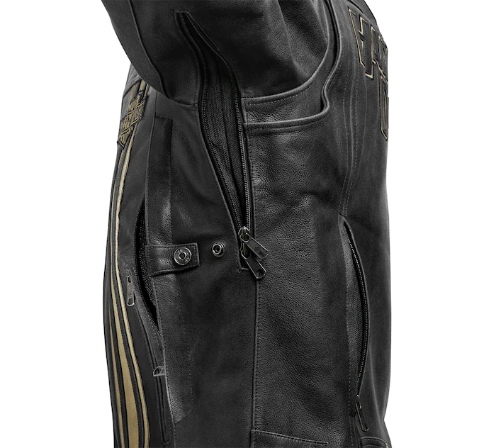 Harley Davidson Men s H D Triple Vent Passing Link II Leather