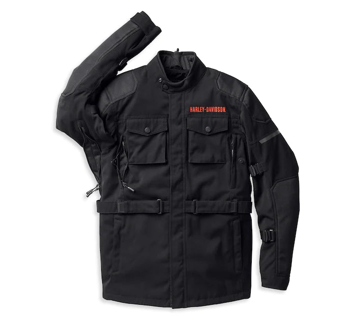 Harley-Davidson® Men's Quest Triple Vent System™ Jacket Black - 98127-22EM