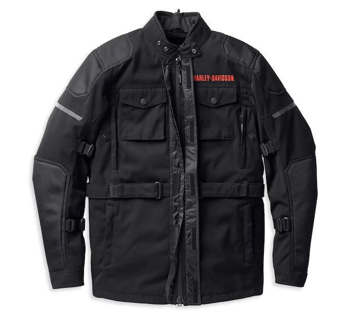 Harley-Davidson® Men's Quest Triple Vent System™ Jacket Black - 98127-22EM
