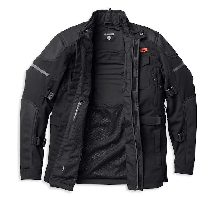 Harley-Davidson® Men's Quest Triple Vent System™ Jacket Black - 98127-22EM