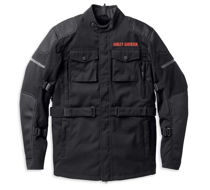 Harley-Davidson® Men's Quest Triple Vent System™ Jacket Black - 98127-22EM
