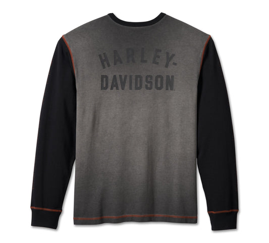 Harley-Davidson® Iron Bond Henley Colorblock Light Grey - 99002-23VM