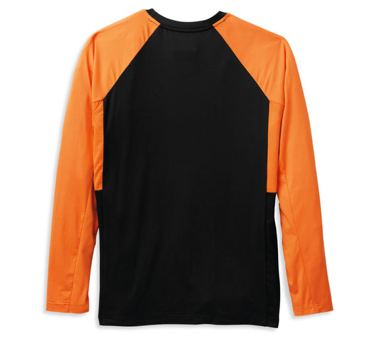 Harley-Davidson® Men’s Performance B&S Tee Black Beauty - 99052-22Vm Long Sleeve