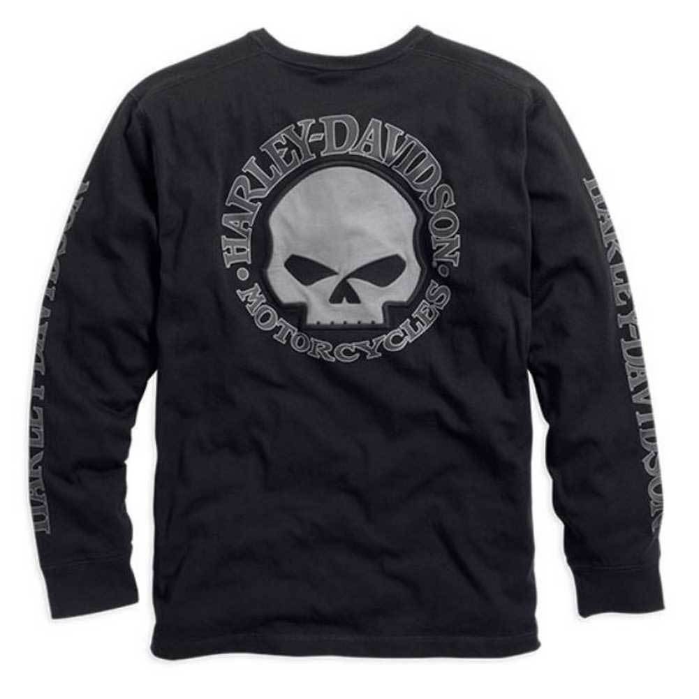 Harley-Davidson Mens Skull Long Sleeve Tee Black - 99091-14Vm Tees