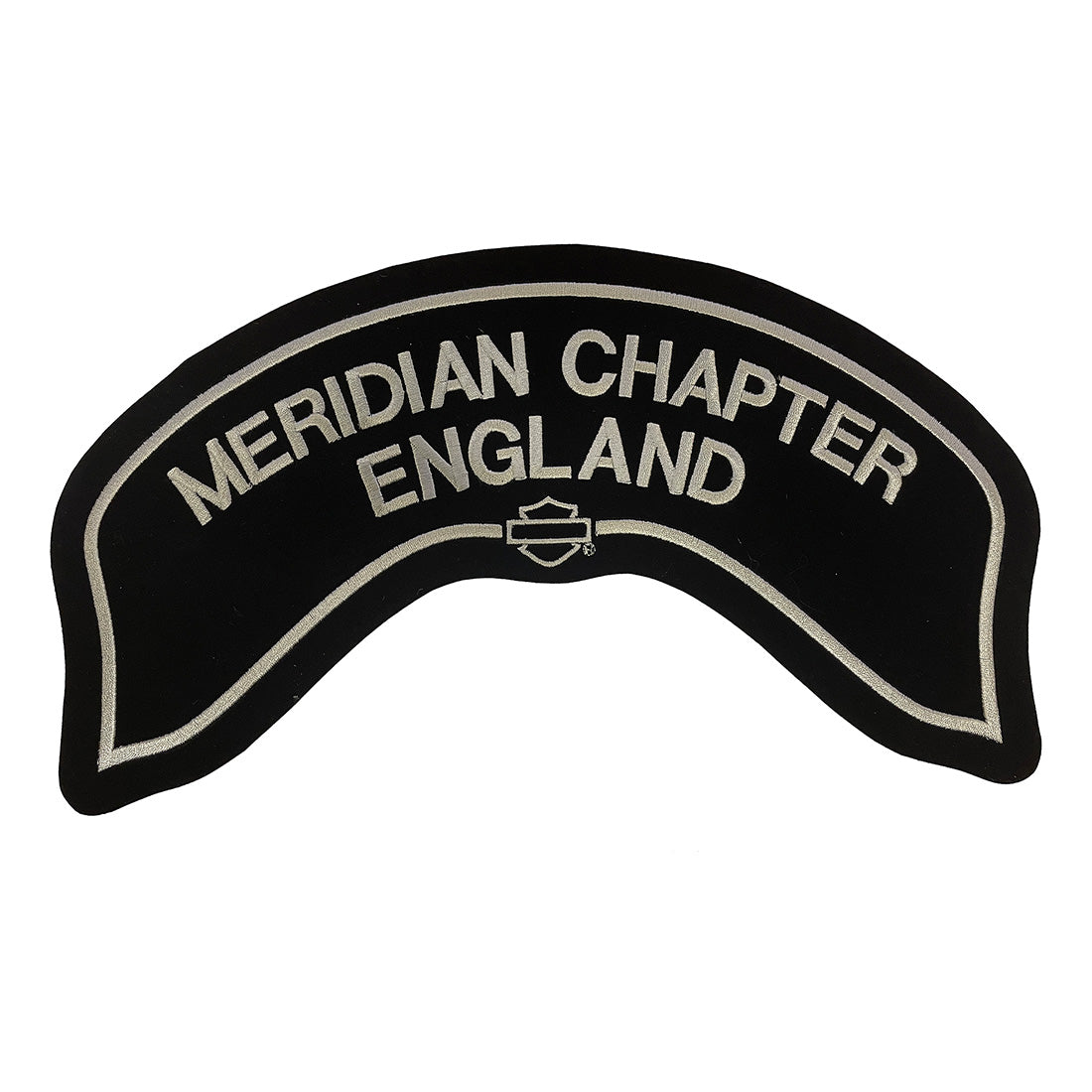 H.O.G.®Meridian Chapter Rocker Patch Silver - Small & Large