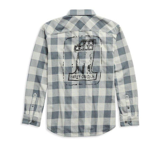 Harley-Davidson® Men’s #1 Logo Plaid Shirt - 99051-21Vm Shirts