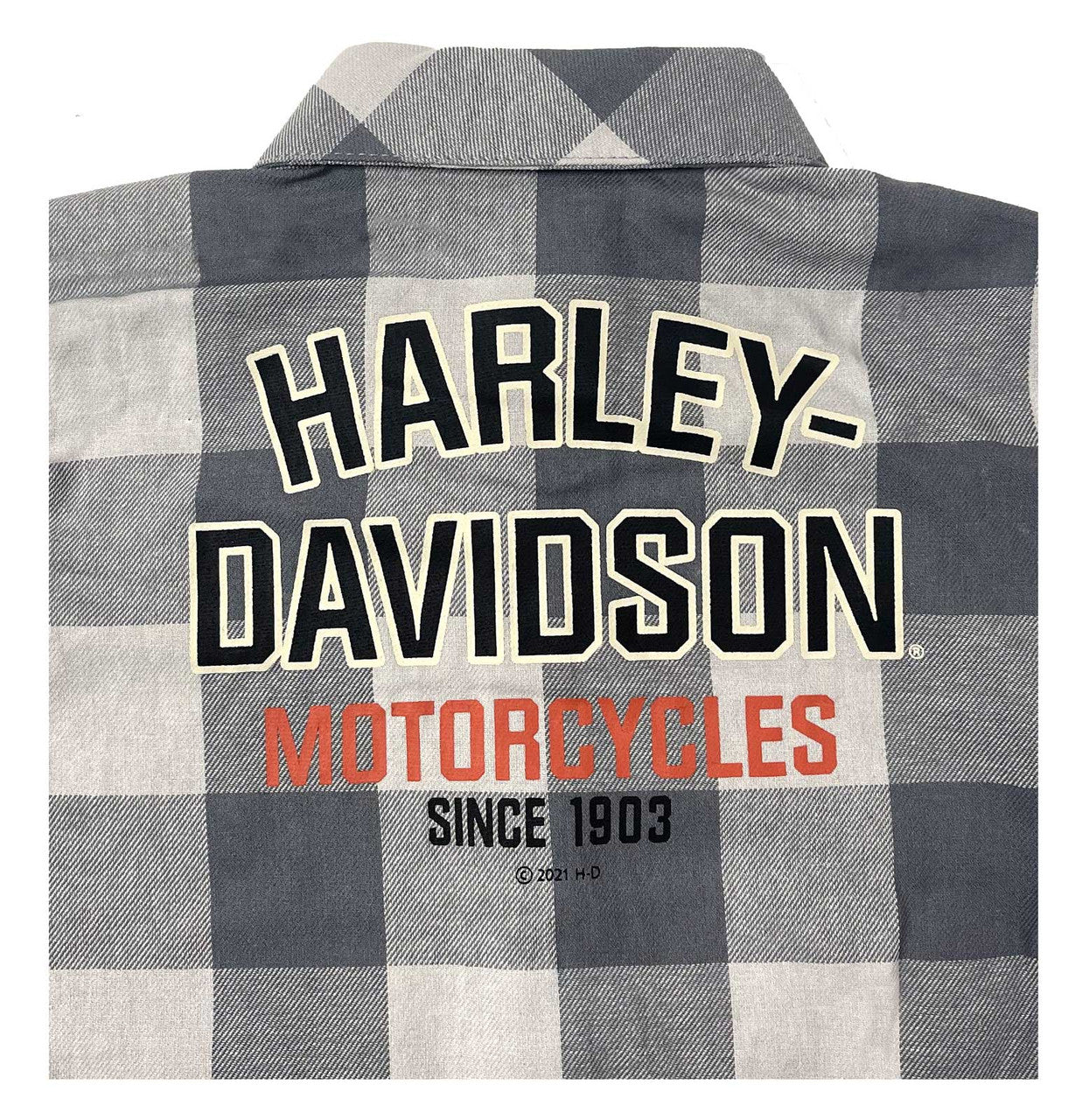 Harley-Davidson® Little Boys’ 2-Piece Toddler Plaid Shirt & Denim Pant Set