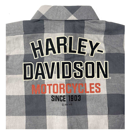 Harley-Davidson® Little Boys’ 2-Piece Toddler Plaid Shirt & Denim Pant Set
