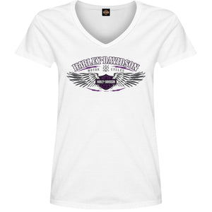 Warr's H-D® Women's Grey Feather and London Big Ben Tee
