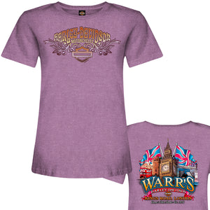 Warr's H-D® Women's Psyched and London Big Ben Tee