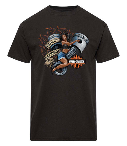 Warr's H-D® Men's Piston and London Sepia Tee