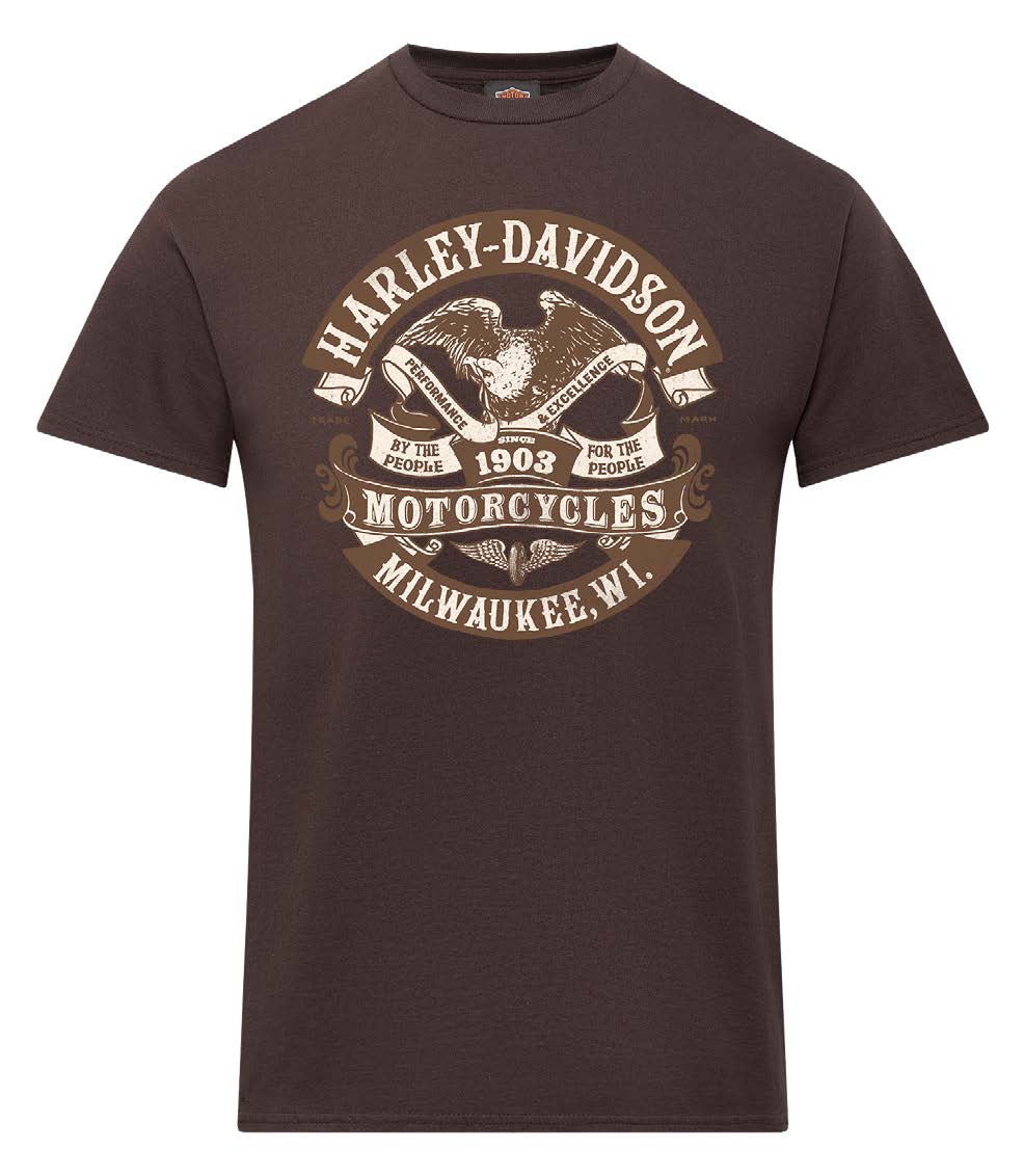 Warr's H-D® Men's For The People and London Sepia Tee