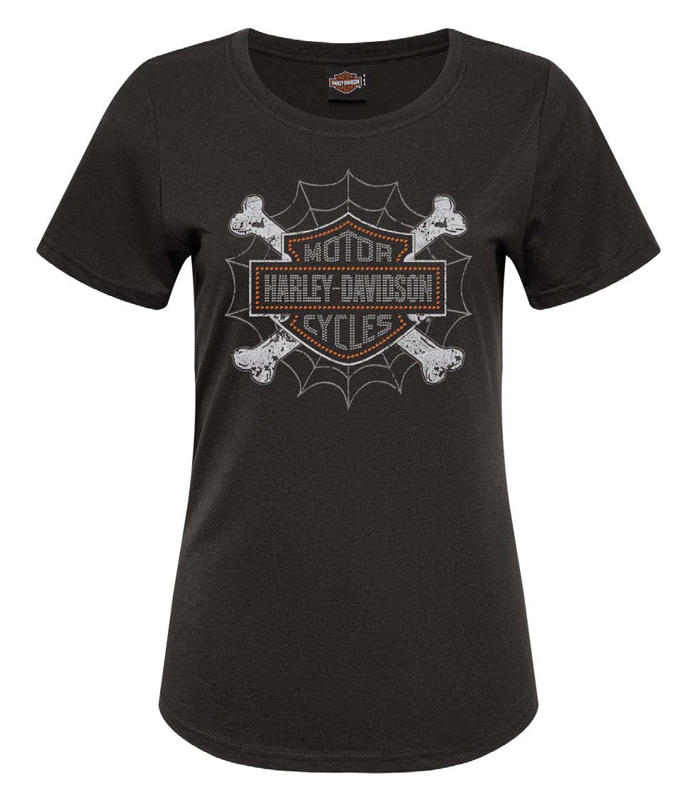 Warr's H-D® Women's Web N' Bones and London Big Ben Tee
