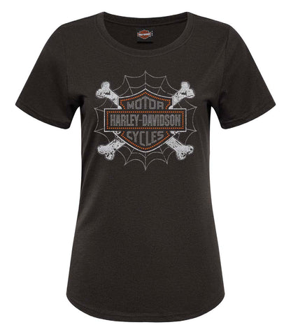 Warr's H-D® Women's Web N' Bones and London Big Ben Tee