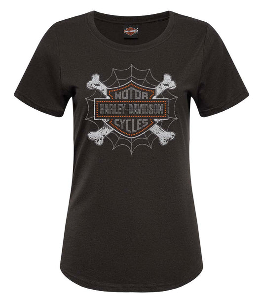 Warr's H-D® Women's Web N' Bones and London Big Ben Tee