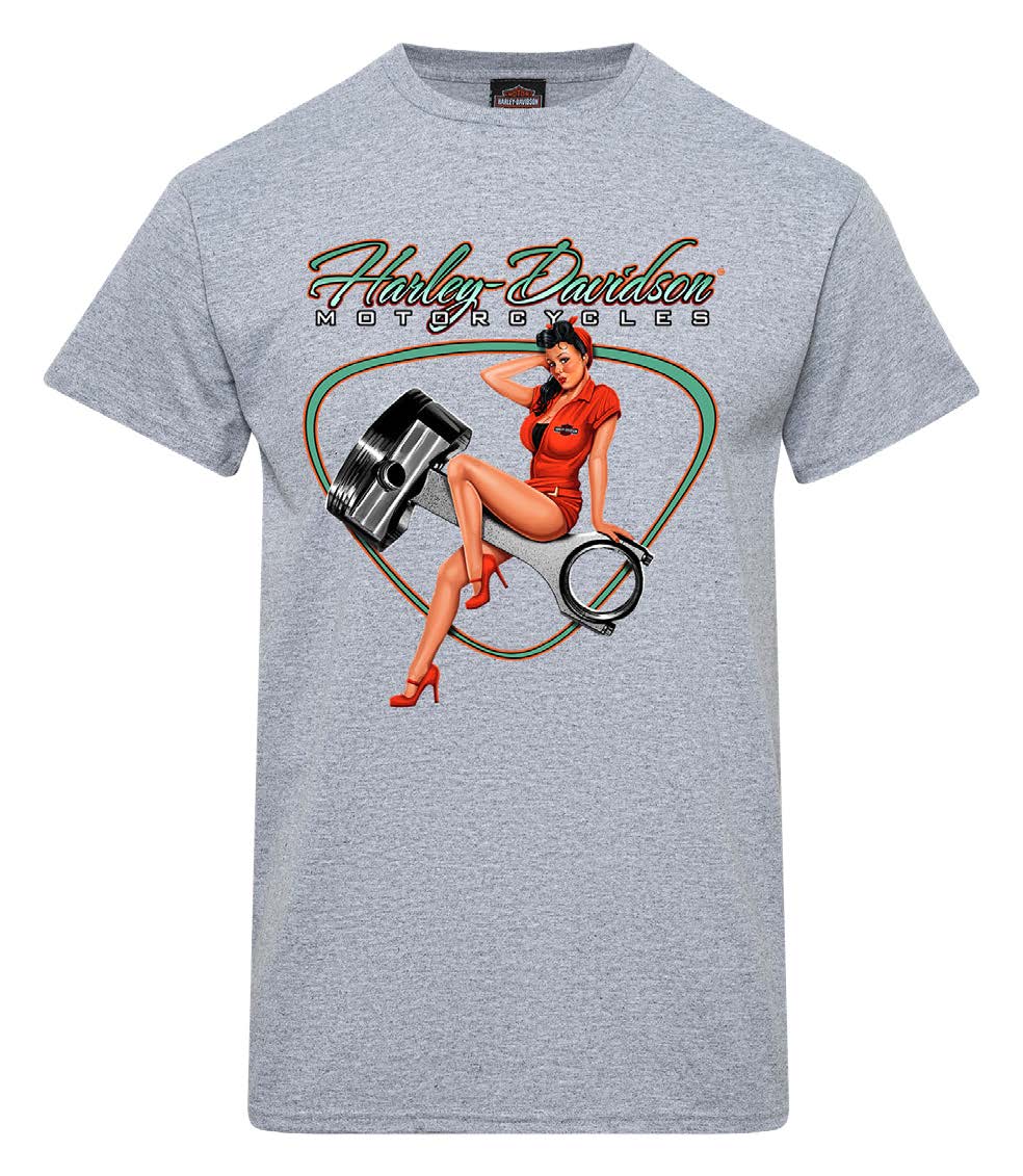 Warr's H-D® Men's Piston Pinup and Victorian London Tee