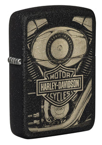 Zippo Harley-Davidson® Black Crackle Lighter