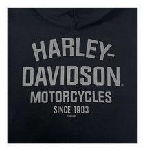 Harley-Davidson® Little Boys’ #1 Logo Knit Varsity Toddler Hooded Jacket - Black