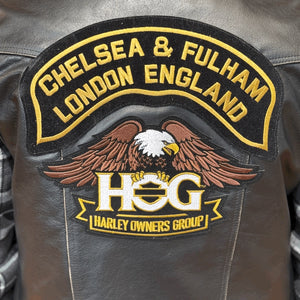 H.O.G.® Men's Chelsea & Fulham Chapter Leather Vest - Black