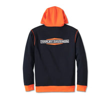 Harley-Davidson® Men's Kickstart Pullover Hoodie Black & Orange - 96007-25VM