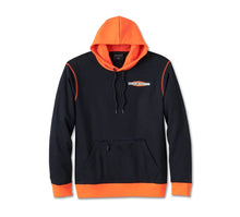 Harley-Davidson® Men's Kickstart Pullover Hoodie Black & Orange - 96007-25VM