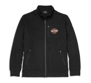 Harley-Davidson® Men’s Bar & Shield Graphic Mockneck Full Zip - 96008-22Vm Sweatshirt