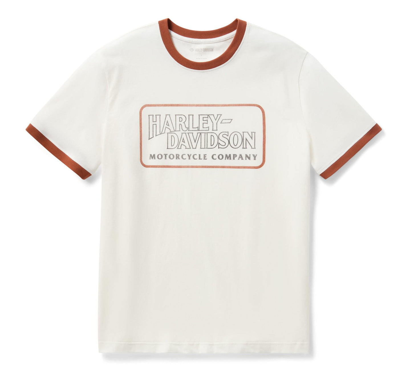 H-D Vintage Drop H Ringer Tee - 96176-26VM