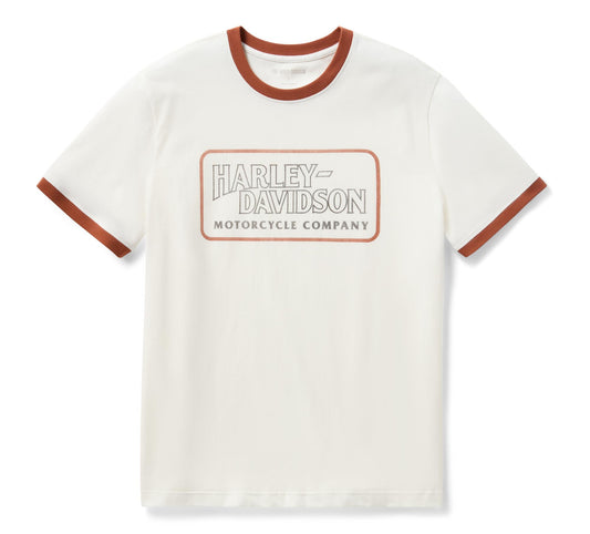 H-D Vintage Drop H Ringer Tee - 96176-26VM