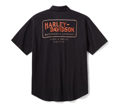 H-D Vintage Jersey Button-Up - 96186-26VM