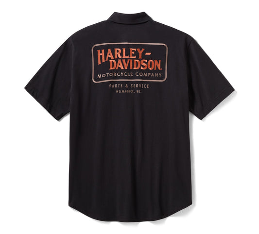 H-D Vintage Jersey Button-Up - 96186-26VM