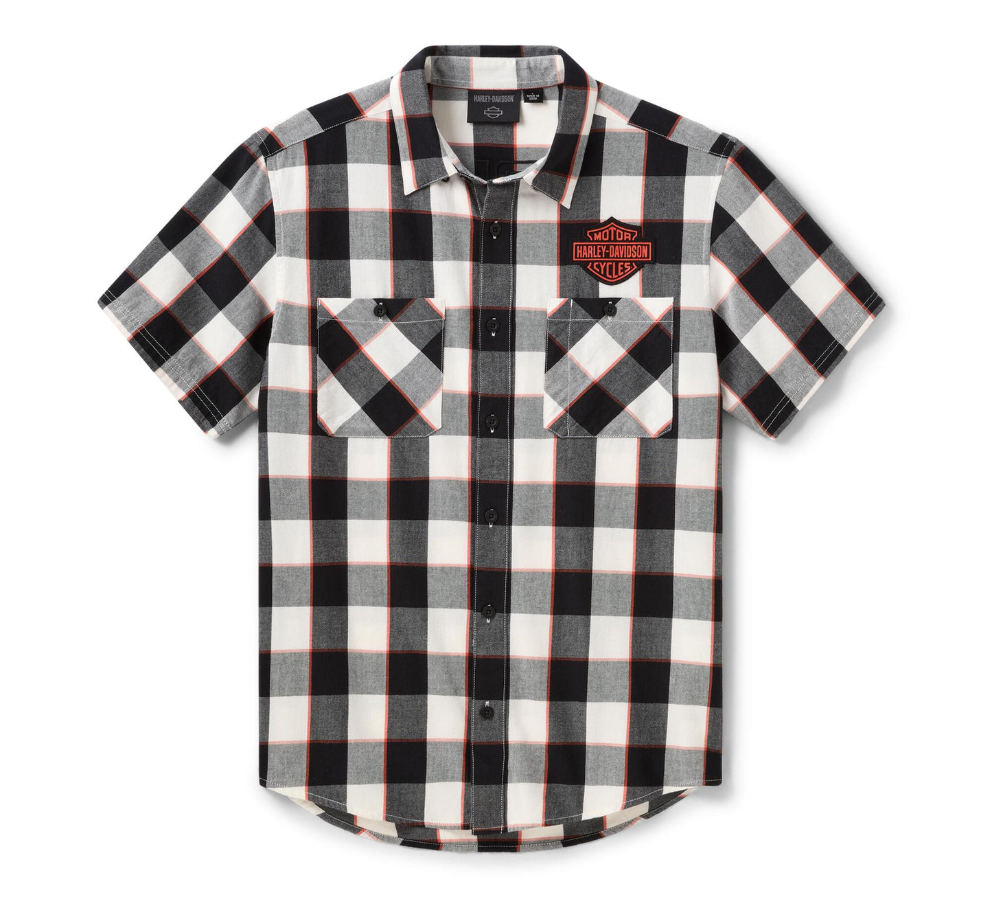 H-D Essential Buffalo Plaid Short Sleeve Shirt - 96197-26VM