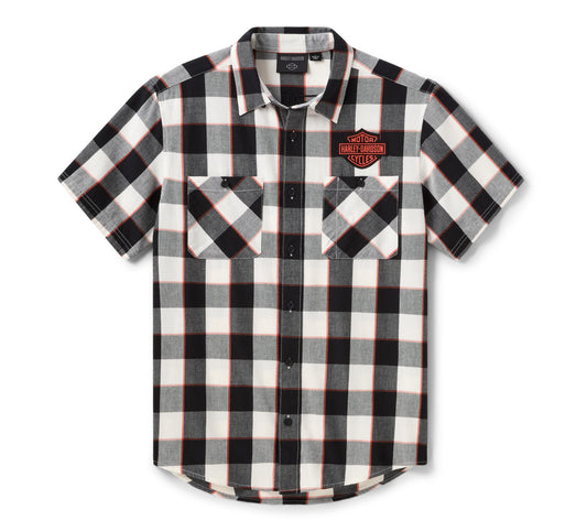 H-D Essential Buffalo Plaid Short Sleeve Shirt - 96197-26VM
