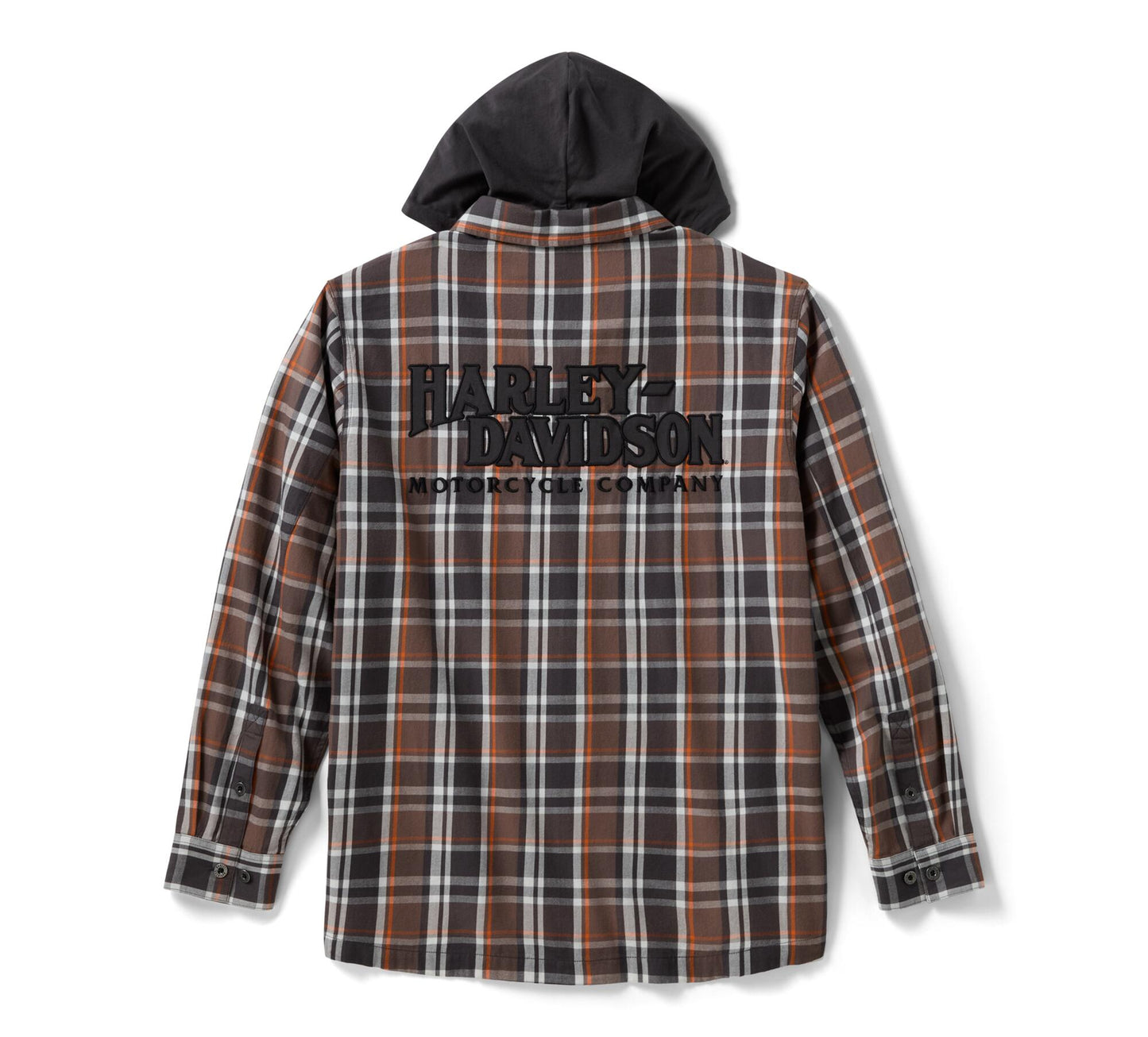 H-D Vintage Long Sleeve Hooded Shirt - 96215-26VM
